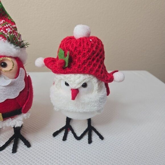 Set Of 3 Holiday Time Red White Birds Figurines Christmas NEW 2022 - Picture 2 of 6